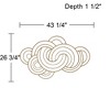 Dahlia Studios Gold Metal Arch Weave 43 1/4" Wide Metal Wall Art - 4 of 4