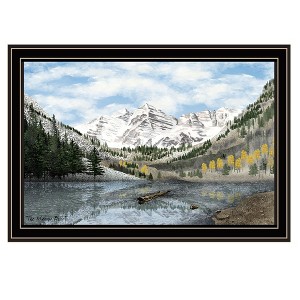 The Maroon Bells Black Framed Wall Art for Living Room, Bedroom Wall Art Print for Home Decor by Billy Jacobs - 1 of 4