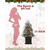 3FT Snow Flocked Christmas Tree with 78 LED Lights & 8 Lighting Modes, Battery-Powered Mini Xmas Tree with Classic Black Base - 4 of 4