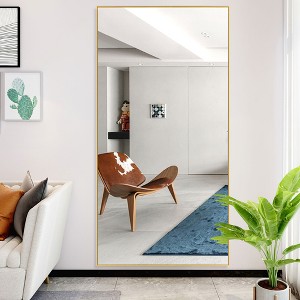 Dovelina Modern Metal Frame Rectangle Decorative Wall Mirror - 1 of 4