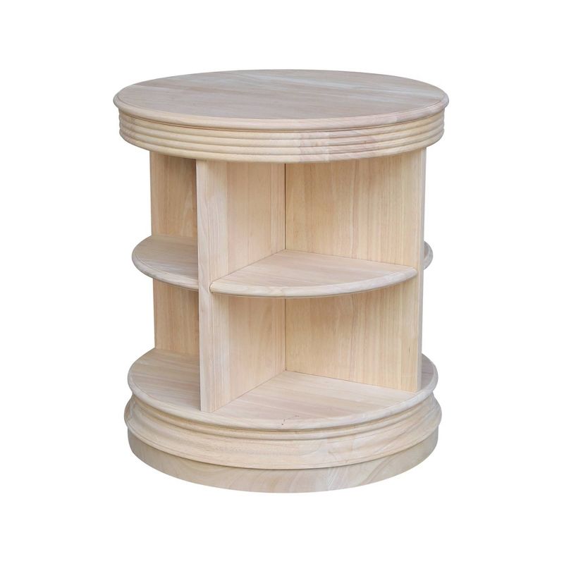 Library Round End Table - International Concepts, 1 of 10