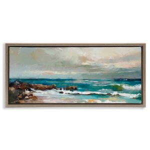 Stupell Industries Rocky Ocean Waves, 25" x 11" - 1 of 4