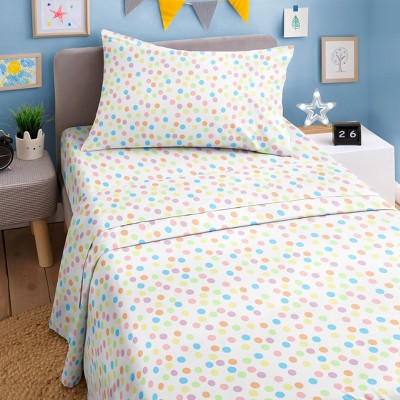 Kids 4 Piece Bed Sheet Set - Cute & Cozy Wrinkle-Resistant with Vibrant Designs - CGK Linens.