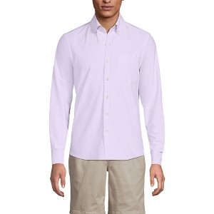 Lands' End Men's Traditional Fit Comfort-First Sail Rigger Oxford Shirt - 1 of 3