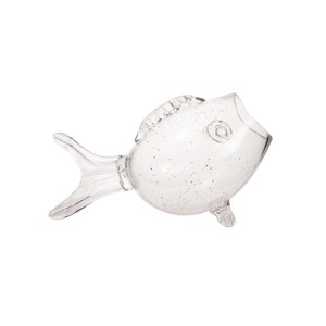 Beachcombers Gold Speck Glass Puffer Fish Vase Beach Coastal Flower Vase - 1 of 2