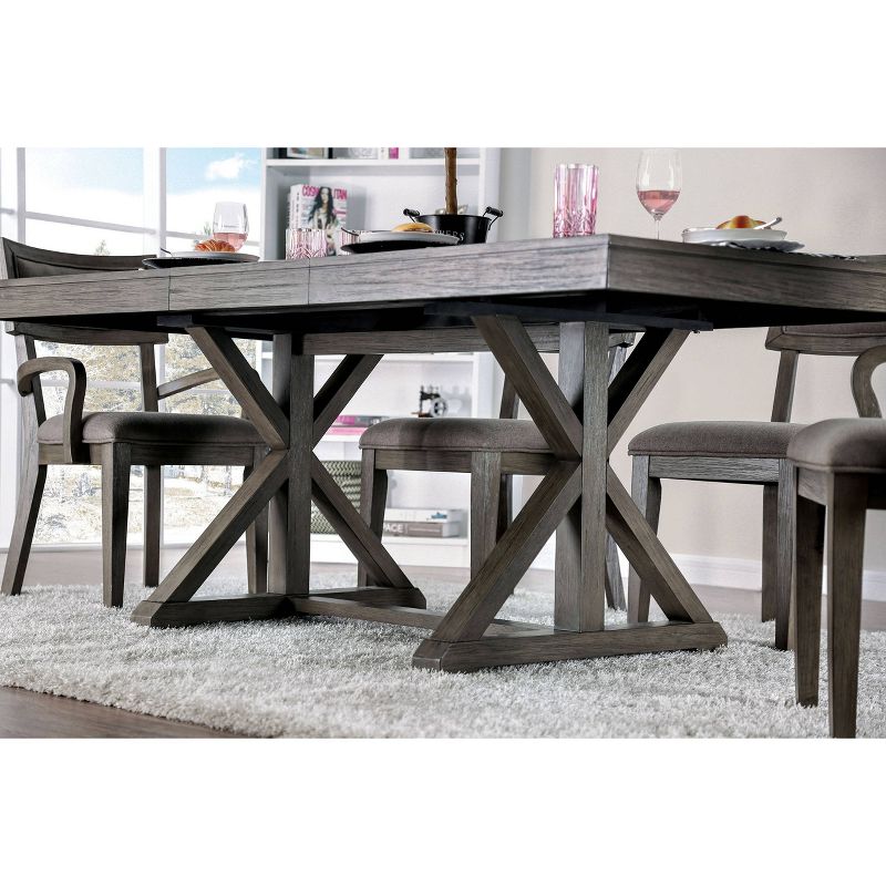 78&#34; Rawlins Rectangular Extendable Dining Table Gray - HOMES: Inside + Out, 5 of 6