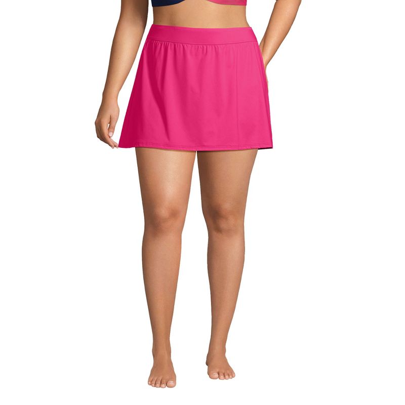 Lands' End Women's Tummy Control Skirt Swim Bottoms, 1 of 7