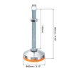 Unique Bargains Carbon Steel Non-Skid Adjustable Furniture Table Feet Leveling Feet 2 Pcs - 2 of 4
