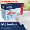 MEDca Medical Grade Gauze Bandage Rolls - Stretch Bandage Wrapping for Dressing all Types of Wounds and First Aid Kits - 2 of 4