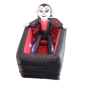 A Holiday Company LED Inflatable Animated Rising Vampire in Coffin - 6 ft. - 1 of 1