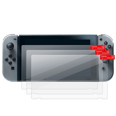 Insten 3 Pack PET Screen Protector Compatible with Nintendo Switch, Clear