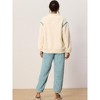 cheibear Women's Flannel Fleece Sweatsuits with Pockets Winter Pajama Sets - 3 of 4