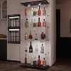 APRILSOUL74.80"Temperedglassdisplaycabinet,liquorcabinet,storagecabinet,filecal - 2 of 4