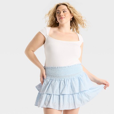 Women's Tiered Mini Skort - Wild Fable™