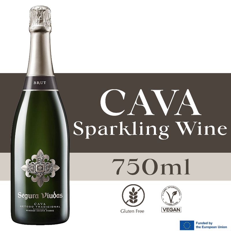 Segura Viudas Brut Cava Sparkling White Wine - 750ml Bottle, 1 of 7