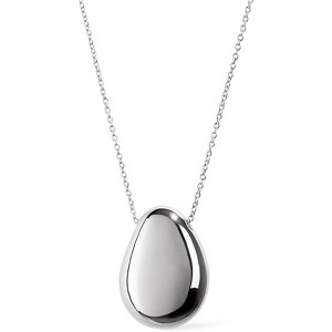 Pebble Pendant Necklace for Women, 14K Gold/Silver Plated Teardrop Hypoallergenic - 1 of 4