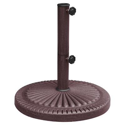 Weather Resistant Umbrella Base 66 lb in Bronze Resin Finish - Island Umbrella