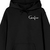 Coraline Cat Secret Door Long Sleeve Adult Black Hooded Sweatshirt - 3 of 4