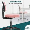 LOVMOR Armless Desk Chair Small Home Office Chair with Lumbar Support - 3 of 4