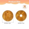 Unique Bargains Round Loose Rubber Beads Craft Smooth Ball Small Hole for DIY Crafts 50 Pcs - 3 of 4
