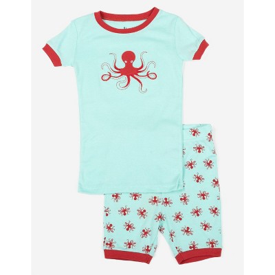 Leveret Short Sleeve Animals Cotton Pajamas  