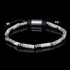 Crucible Men's Gray Map Jasper Stone and Hematite Bead Adjustable Bracelet - 3 of 4