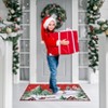 Christmas Area Rug Carpet, Snowflake Tree Washable Runner Carpet for Living Room Kitchen Dining Kids Room Nursery Office, Red - 3 of 4