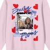 Emily in Paris Selfie and Hearts Women's Pink Crew Neck Sweatshirt - 2 of 2