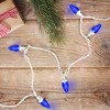 Northlight LED C7 Christmas Lights - Blue - 16' - White Wire - 25ct - 2 of 4