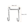 Unique Bargains Stainless Steel S-Shape Kitchen Over-Cabinet Drawer Hooks 2 Pcs - 2 of 4