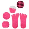 Unique Bargains Non-Slip Yoga Socks Five Toe Socks Pilates Barre for Women with Grips - 3 of 4