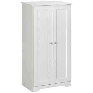 HOMCOM Kitchen Pantry Storage Cabinet, Freestanding Kitchen Cupboard with 2 Doors, Adjustable Shelves for Living Room, Dining Room, Bedroom, White - 1 of 4