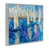 Stupell Industries Expressive Sailboat Waters Abstract Nautical Ship Painting Framed Giclee Art, Gray, 14" x 11" - 2 of 4