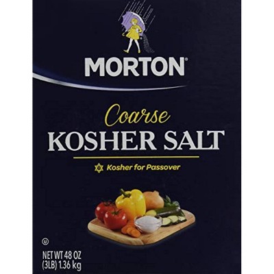 Morton Salt Kosher Salt, 3 Lb, 2 Pk