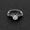 Chasity Engagement Ring Women Black Skulls Goth Punk Style Ginger Lyne Collection - image 4 of 4