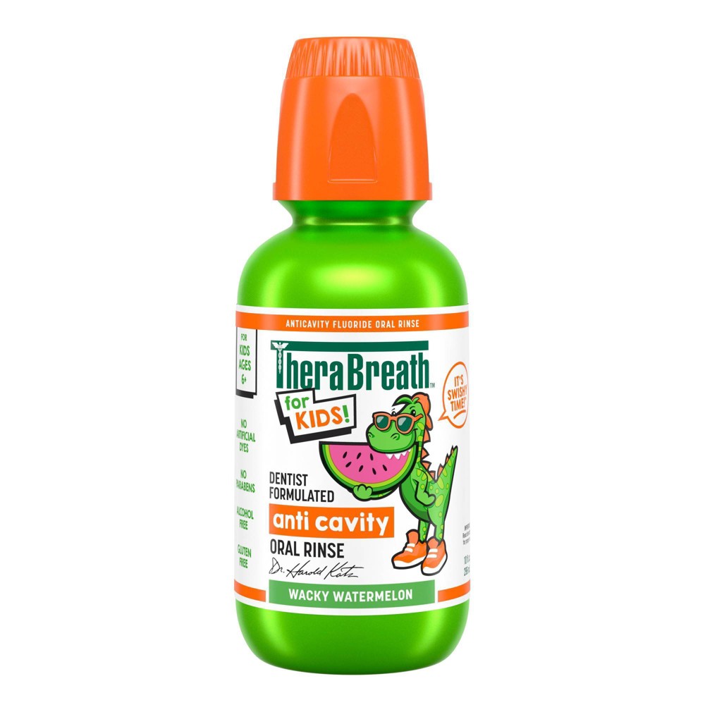 Photos - Toothpaste / Mouthwash TheraBreath Kids Mouthwash with Fluoride - Wacky Watermelon - 10 fl oz 