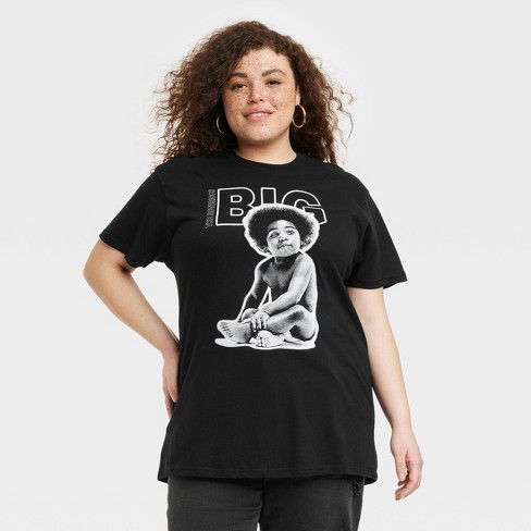 Women's Biggie Smalls Short Sleeve Graphic T-shirt - Black 3x : Target