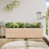 vidaXL Garden Planter Outdoor Flower Box for Climbing Plants - Solid Wood Pine - 70.9" x 19.7" x 19.7" - Patio, Garden, Balcony - 3 of 4