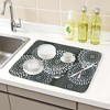REGALWOVEN Large Diatomaceous Stone Dish Drying Mat for Kitchen Counter, Dishes, Cups, and Utensils - 2 of 4