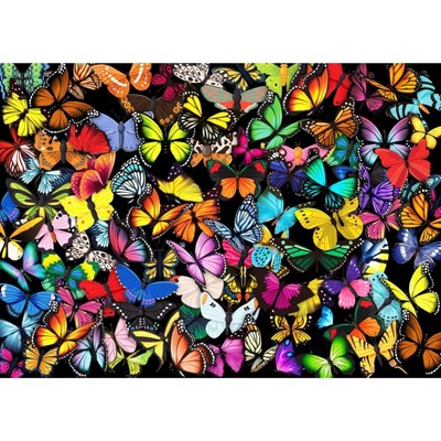 Brain Tree - Unique Butterflies 1000 Pieces Jigsaw Puzzle - Random Cut -  27.5