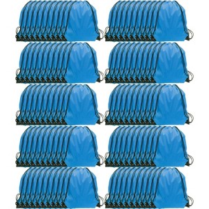 Waterproof Drawstring Backpack Bulk, Nylon Cinch Bags in 10 Colors for School, Gym, Sports - 1 of 4