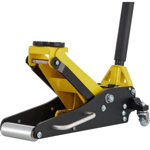 VEVOR Floor Jack, 1.5 Ton Low Profile Floor Jack, Aluminum and Steel Racing Floor Jack with Dual Pistons Quick Lift Pump, Yellow - 1 of 4