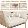 Egg Chair Wicker Outdoor Chairs, Oversized Patio Chair Oversized Lounger Chair with Cushion for Indoor Living Room, Bedroom, Outside Patio Backyard - 3 of 4