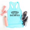 Simply Sage Market Women's Excuses Don't Burn Calories Racerback Tank - 3 of 3