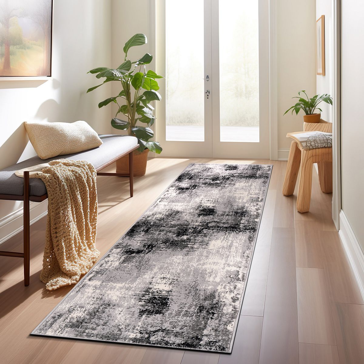 World Rug Gallery Dublin Contemporary Abstract Area Rug: Stain & Fade-Resistant, Low Pile, Indoor Use - thumbnail 10