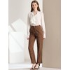 INSPIRE CHIC Women's Plaid Elastic Waist Casual Work Office Long Pants - 3 of 4