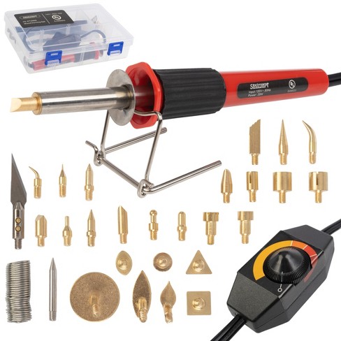 Wood Burning Kit - 29-piece Set Includes Tips, Stamps, Case, And 25-watt Wood  Burning Tool With Variable Temperature : Target