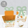 Big Dot of Happiness Little Pumpkin - Square Favor Gift Boxes - Fall Birthday Party or Baby Shower Bow Boxes - Set of 12 - 3 of 4