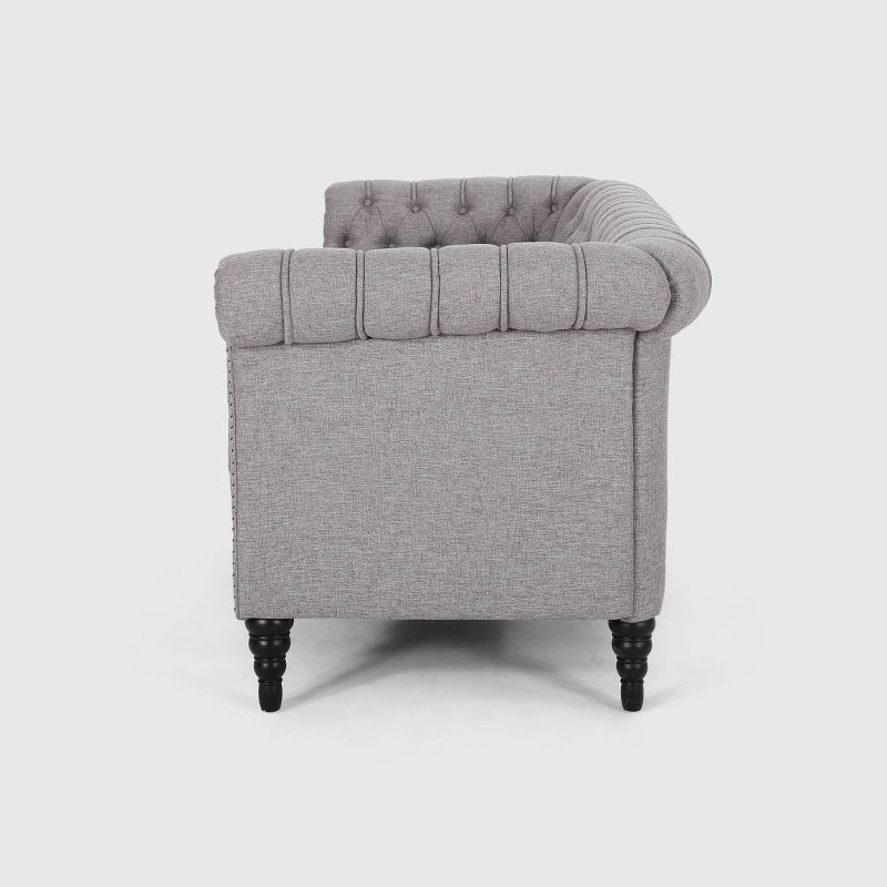 Barneyville Traditional Chesterfield Sofa Gray - Christopher Knight Home, 5 of 9