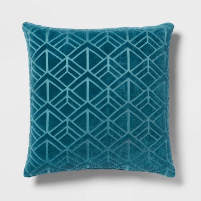 Euro Carved Velvet Jacquard Decorative Throw Pillow - Threshold™